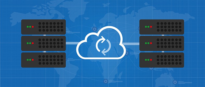 An image featuring cloud storage service concept