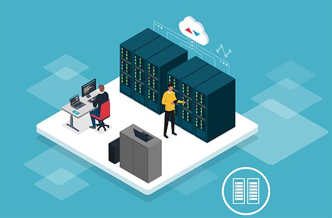 An image featuring network monitoring concept