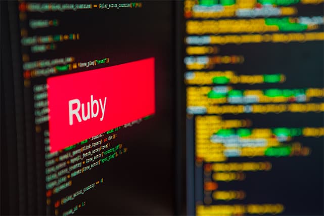 An image featuring Ruby programming language concept