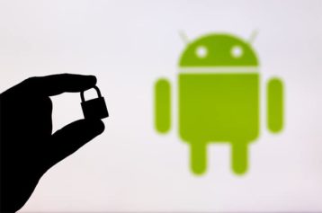 An image featuring android security concept