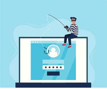 An image featuring phishing attack concept