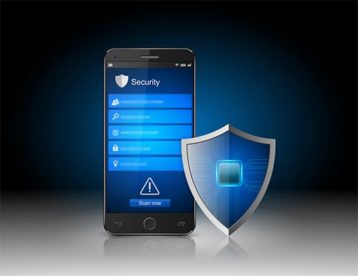 An image featuring android security concept