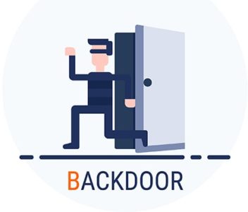 An image featuring backdoor attack concept