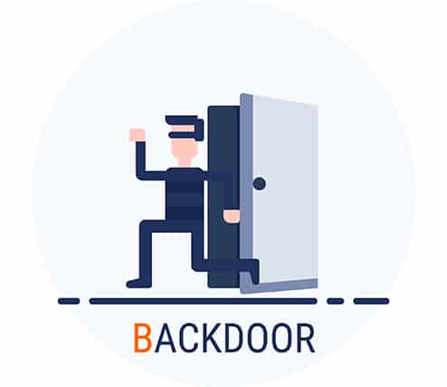 An image featuring a backdoor concept