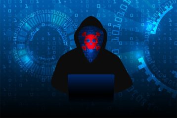 An image featuring a hacker representing cyberattack concept