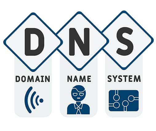 An image featuring DNS concept