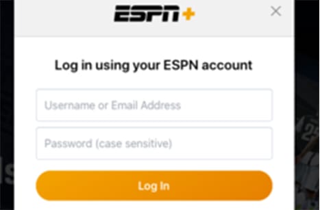 An image featuring how to login on ESPN plus