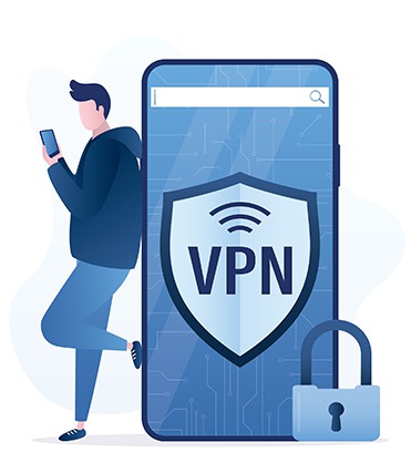 An image featuring mobile VPN concept