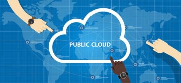 An image featuring public cloud concept