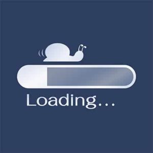 An image featuring slow loading with a snail concept