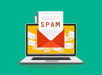 An image featuring a spam email concept