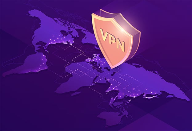 An image featuring VPN connection around the world concept
