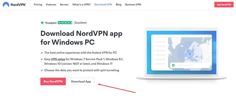 An image featuring how to stream ESPN using NordVPN step 1.5