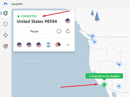 An image featuring how to unblock Hulu using NordVPN step 4