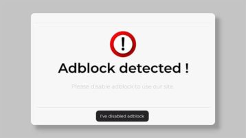An image featuring adblocker detected concept