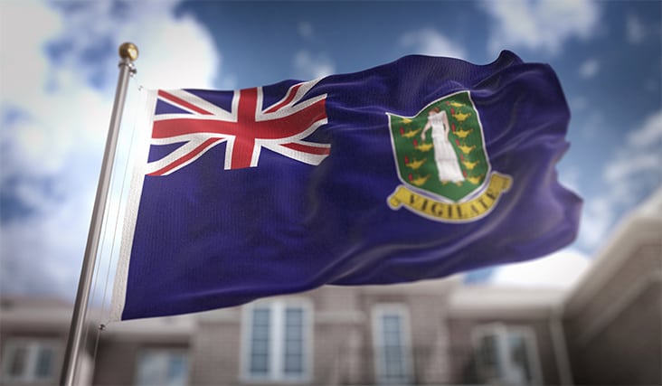 An image featuring the British Virgin Islands flag