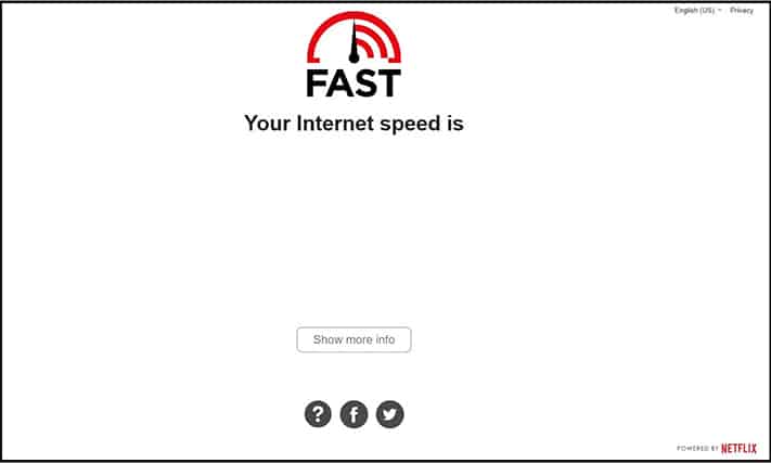 An image featuring Fast website screenshot