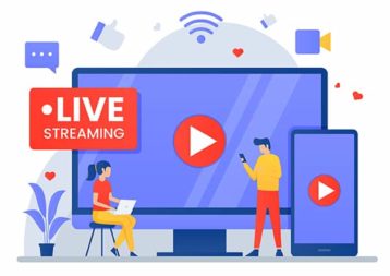 An image featuring live streaming platform drawing concept