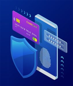 An image featuring mobile antivirus data protection concept