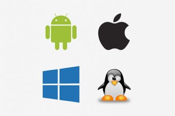 An image featuring multiple operating systems logos such as android ios windows and linux