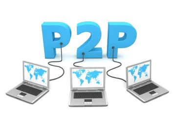 An image featuring peer to peer file sharing concept