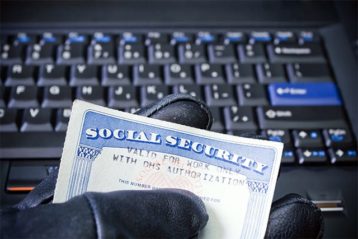 An image featuring social security scam concept