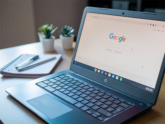 An image featuring a Chromebook