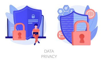 An image featuring data privacy concept