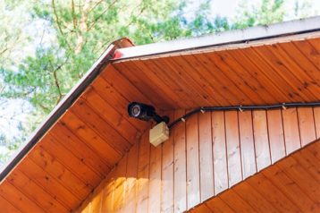An image featuring hidden outdoor security camera concept