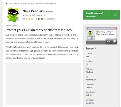 An image featuring Ninja Pendisk screenshot