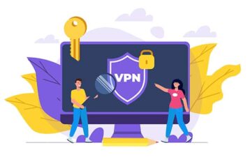 An image featuring secure VPN connection on PC concept