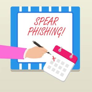 An image featuring spear phishing history concept