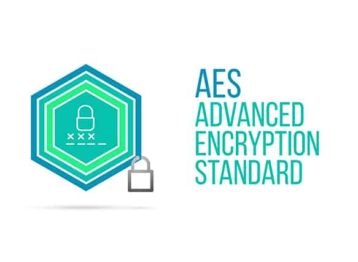 An image featuring AES encryption concept