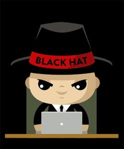 An image featuring black hat hacker concept