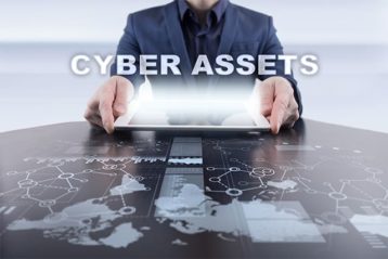 An image featuring company cyber assets concept