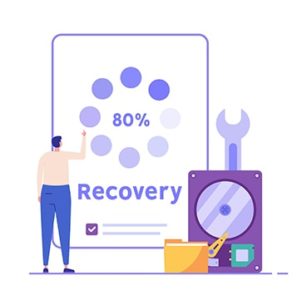 An image featuring data recovery software concept