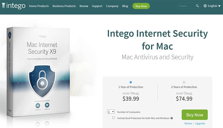 An image featuring Intego Mac Internet Security X9