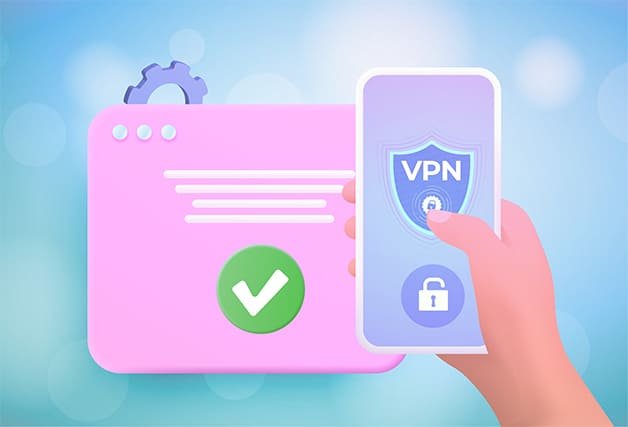 An image featuring mobile VPN security concept