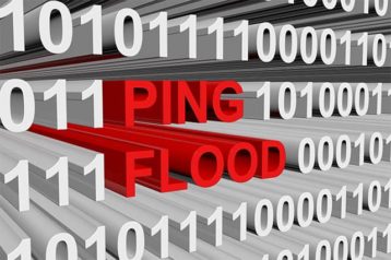An image featuring text that says ping flood concept