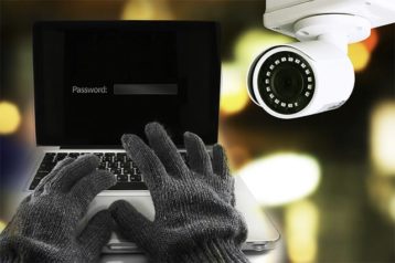An image featuring protecting an outdoor security camera from hackers concept