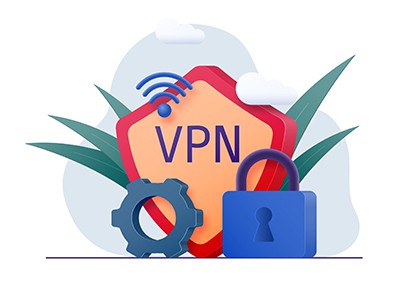 An image featuring a VPN service concept