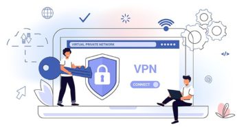 Una imagen con concepto VPN