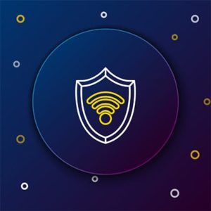 An image featuring VPN logo security concept