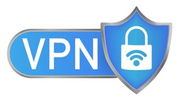 An image featuring VPN security and logo concept
