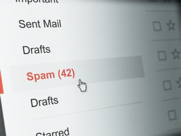 An image featuring email spam