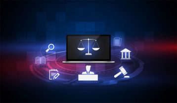 An image featuring cyber law concept