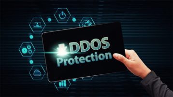 An image featuring DDoS protection concept
