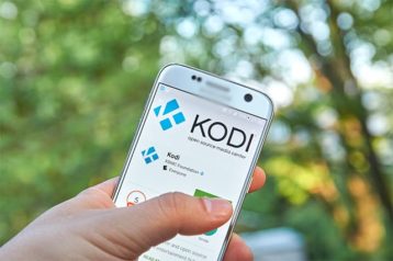 An image featuring Kodi on phone concept