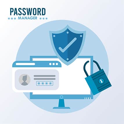 An image featuring password manager concept