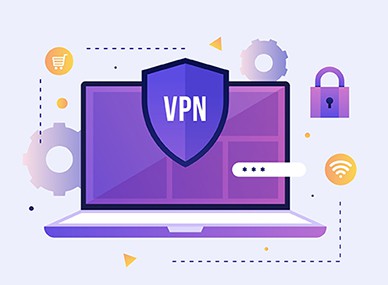 an image with VPN concept vector illustration 